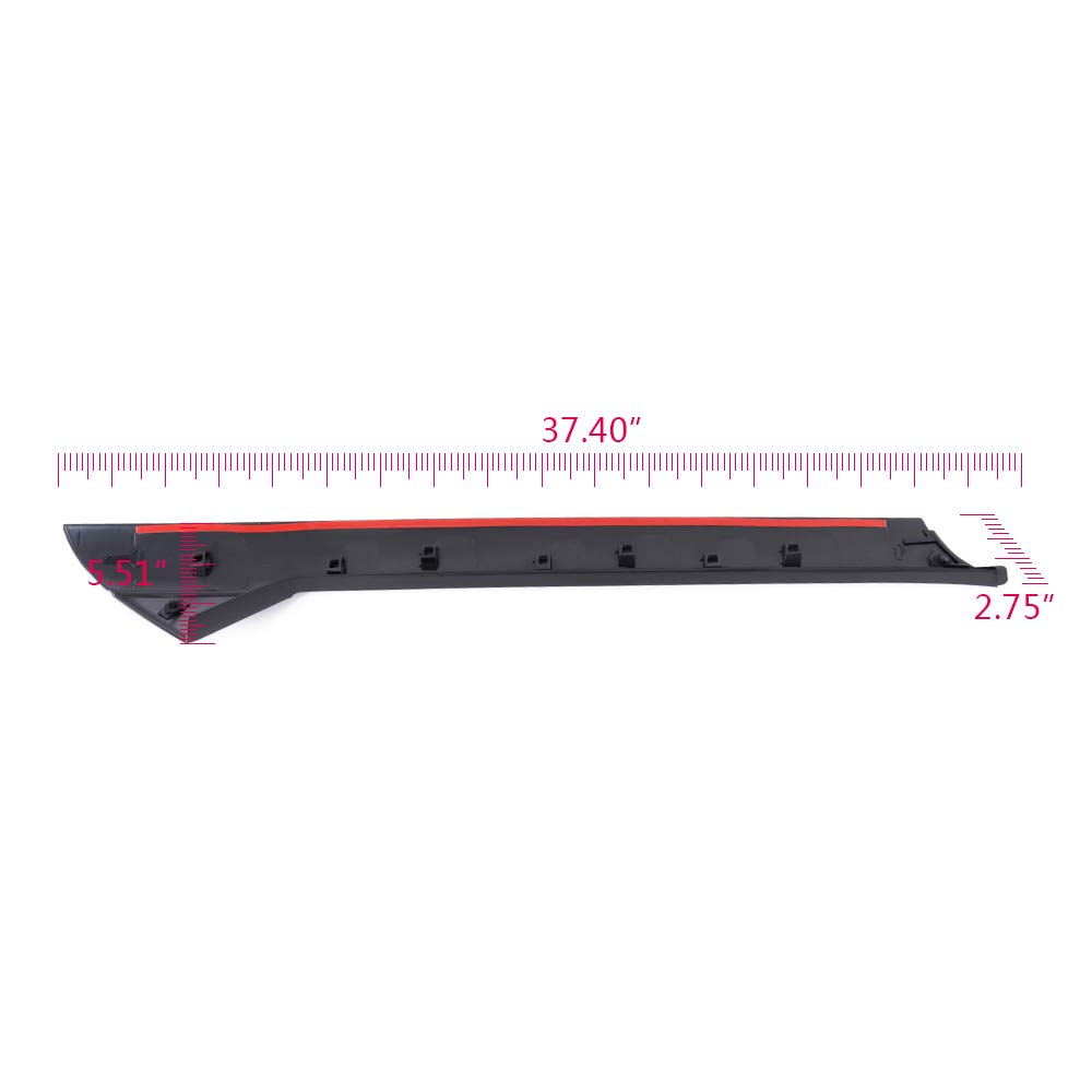 G-PLUS Windshield Outer Trim Molding Compatible with Ford Explorer 2011 2012 2013 2014 2015 2016 2017 2018 2019 Passenger Right Side