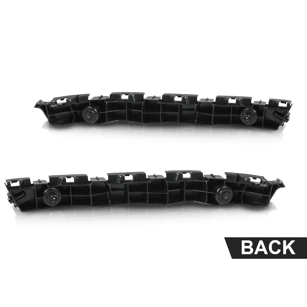G-PLUS Front Bumper Cover Support Brackets Compatible with Toyota Sienna 2011-2020 5211508020, 5211608010, TO1043116, TO1042116 Left+Right Side Black Primed