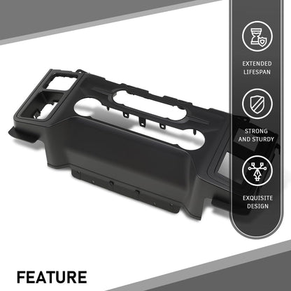 G-PLUS A/C Heater Climate Control Dash Trim Center Console Bezel Compatible with Ford F150 2021 2022 2023 Black