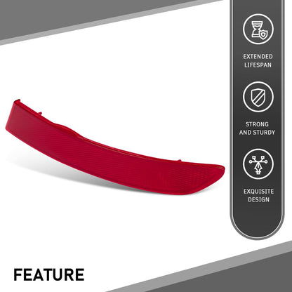 G-PLUS Rear Bumper Reflector Right Compatible with BMW F25 X3 Series sDrive28i xDrive28d xDrive28i xDrive35i 2015-2017 63257352210 Red