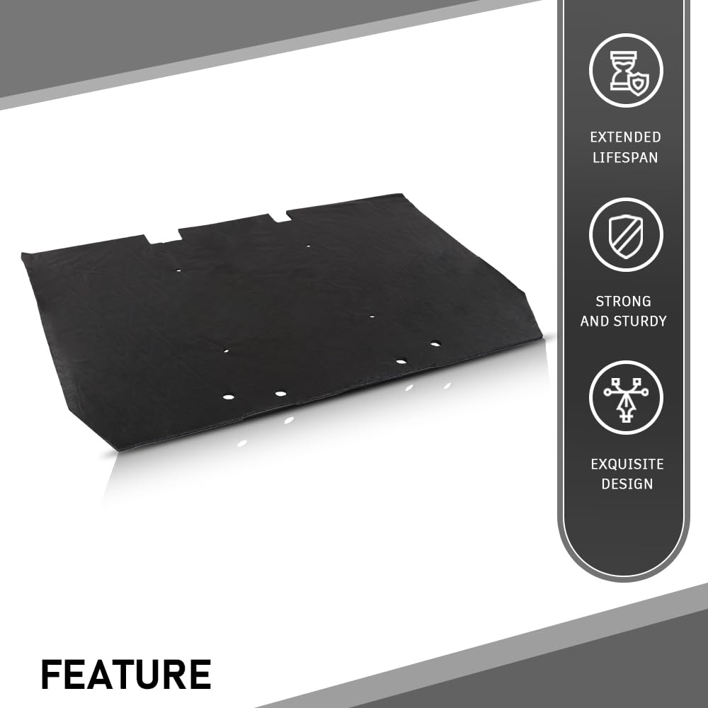 G-PLUS Black Hood Insulation Heat Blanket Pad 1/2" with Clips Compatible with Range Rover Classic 1987-1995
