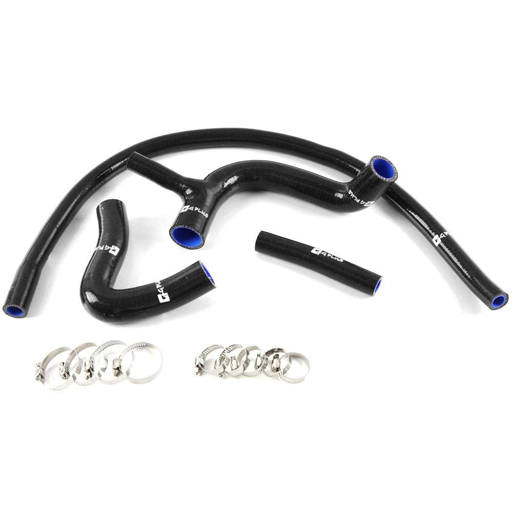 G-PLUS Silicone Radiator Coolant Pipe Hose Kit Clamps Compatible With AUSTIN ROVER MINI COOPER S 1275 GT-1989,Black