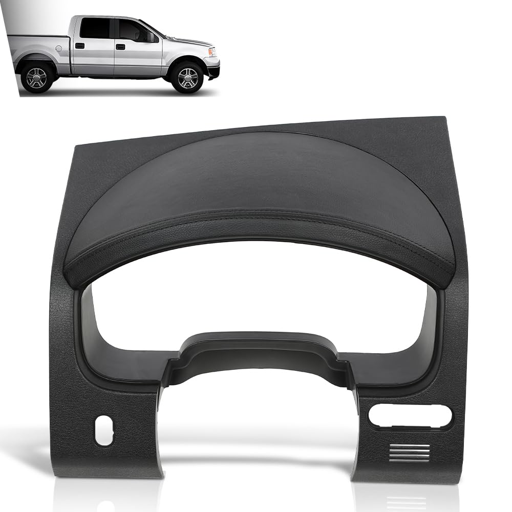 G-PLUS Dash Bezel Speedometer Surround Trim Panel w/Pedal Switch Hole Compatible with Ford F150 2004-2008/Fit Lincoln Mark LT 2006-2008/Not Fit any 2004 Ford F150 Heritage (Old Style)