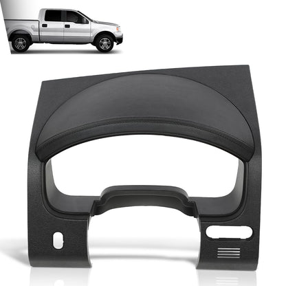 G-PLUS Dash Bezel Speedometer Surround Trim Panel w/Pedal Switch Hole Compatible with Ford F150 2004-2008/Fit Lincoln Mark LT 2006-2008/Not Fit any 2004 Ford F150 Heritage (Old Style)