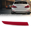 G-PLUS Rear Left Bumper Reflector, Compatible with BMW 528i/ 535d/ 535i/ 550i/ ActiveHybrid 5 Base 2014-2016 for Models W/o M Package, Driver Side, 63147318555, BM1184108