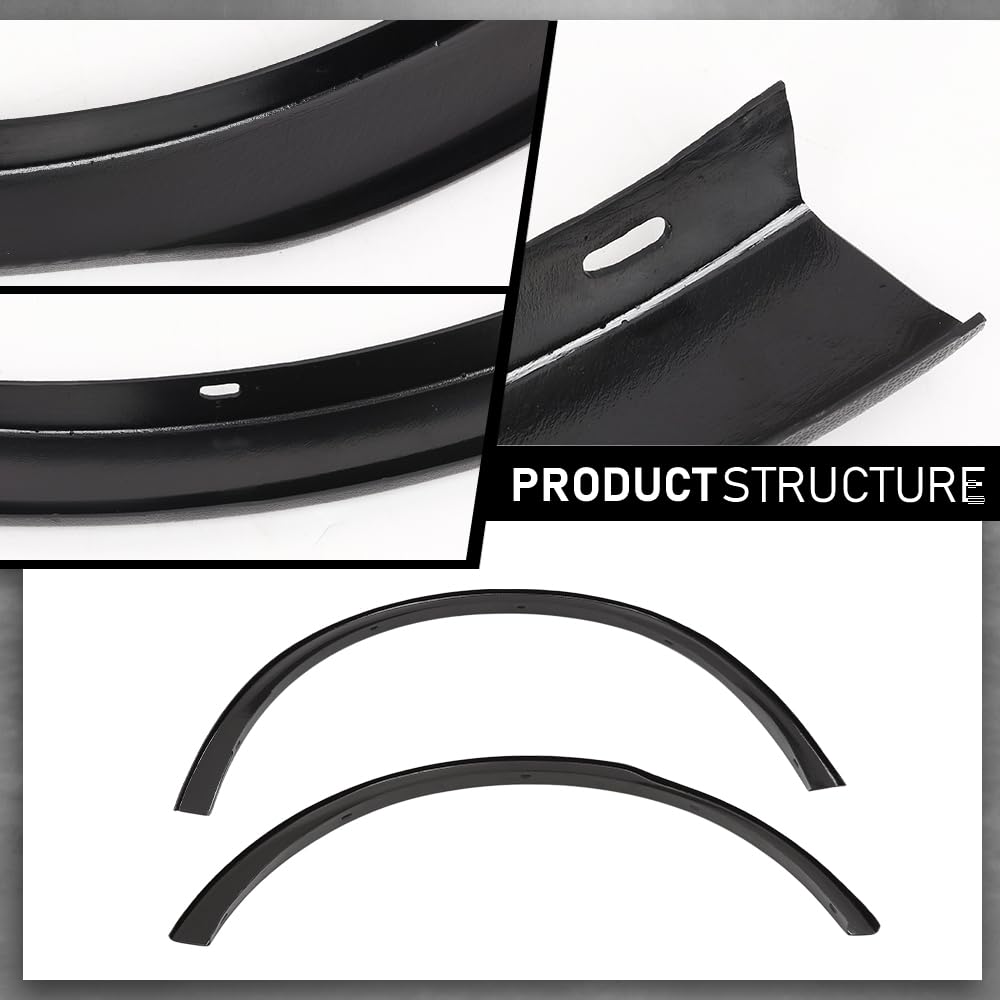 G-PLUS 4PCS Fender Flares Compatible with Subaru Outback 2015-2019 Wheel Arch Molding Kit E201SAL000, 037815, 037815LR, 037815RR, Factory Style Black