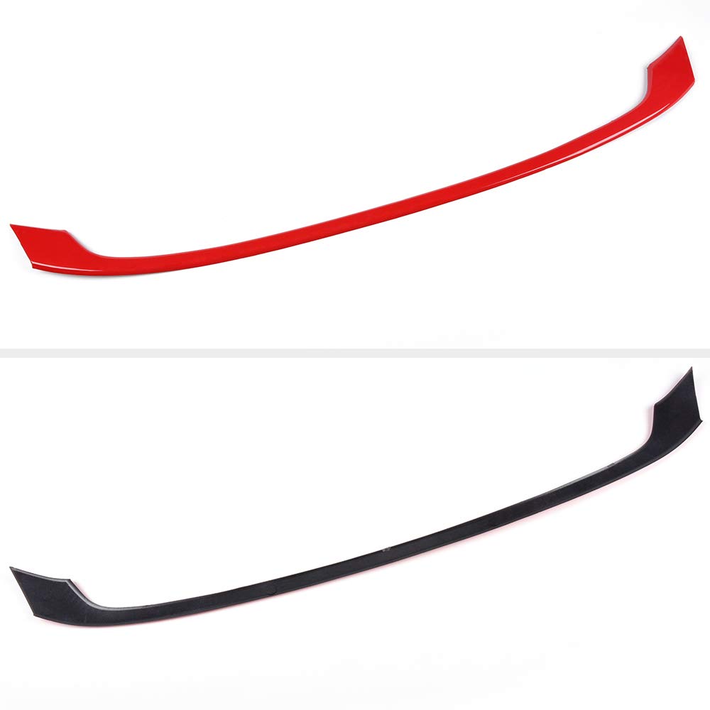 Red 3PC Grille Trims Compatible with Honda Civic 2016 2017 2018 | Type-R Style Front Hood Grille Moulding Cover Trim with Tape
