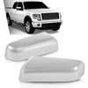 G-PLUS Mirror Covers Left & Right 2pcs Silver Compatible with Ford F150 2009-2014 9L3Z17D743CA, 9L3Z17D742CA