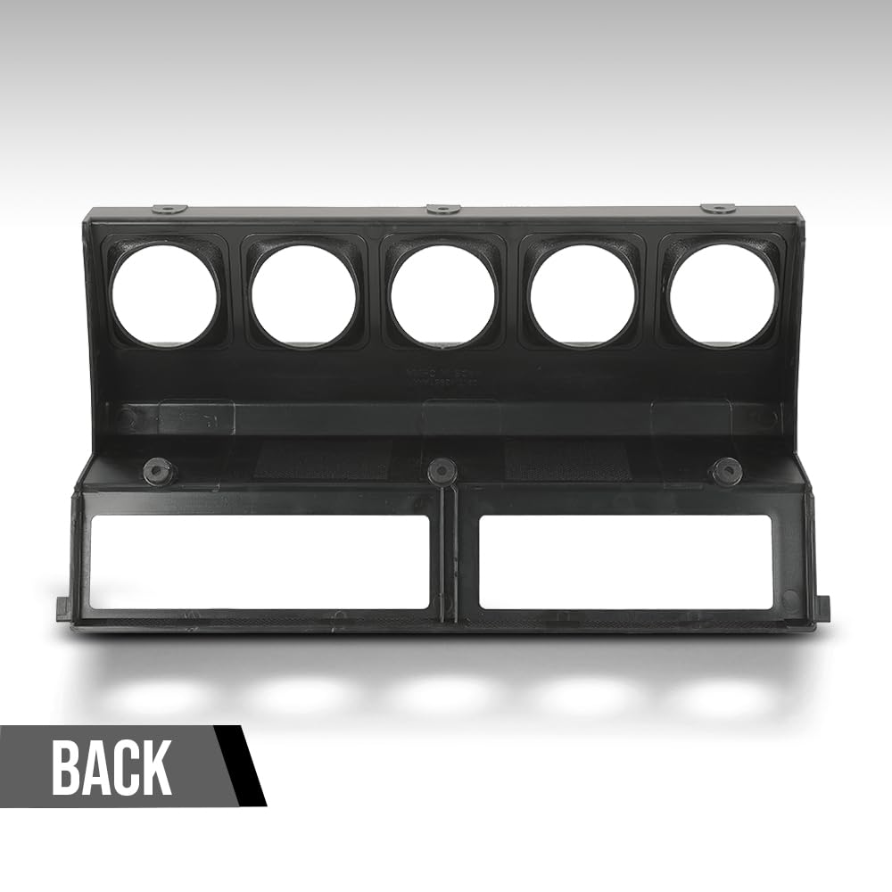 G-PLUS Center Gauge Radio Dash Bezel Trim Compatible with Jeep Wrangler YJ 1987-1995 Yellow