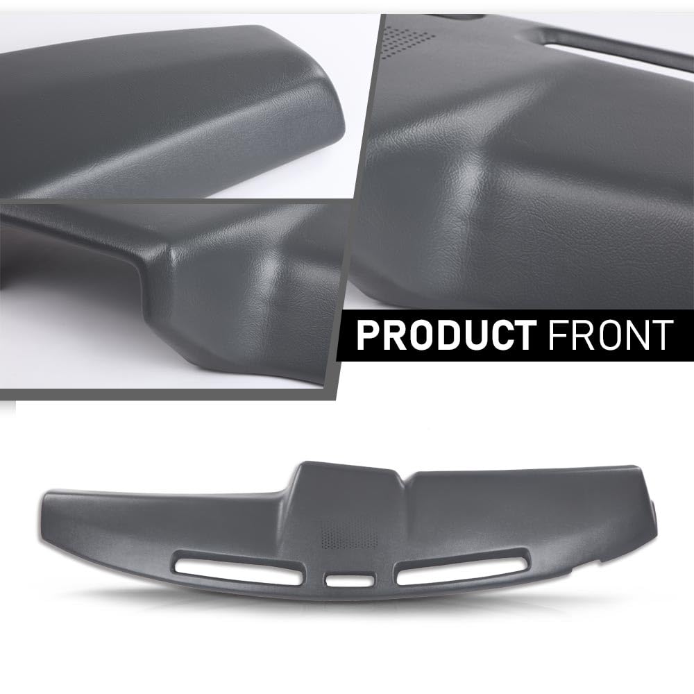 G-PLUS Dash Cover Compatible with Ford F100 F150 F250 F350 Bronco 1980-1986 12108LGR Light Gray