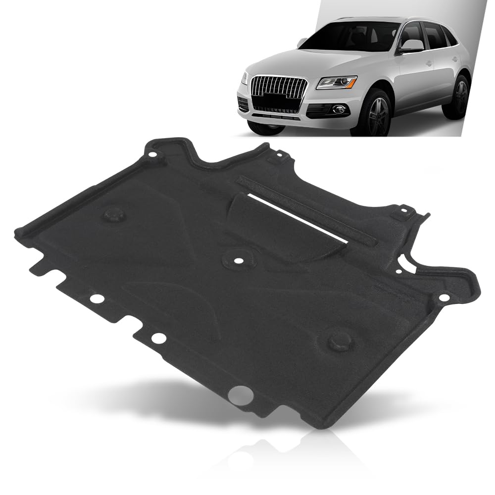 G-PLUS Rear Lower Under Engine Splash Shield Guard Cover Compatible with 2013-2016 Audi A4,Fit 2013-2017 Audi Q5 8K1863822S, 8K2863822M