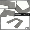 G-PLUS Weld on Lowering Truck Under Bed Frame 10" Tall Step C Notch Kit 3" Wide Silver