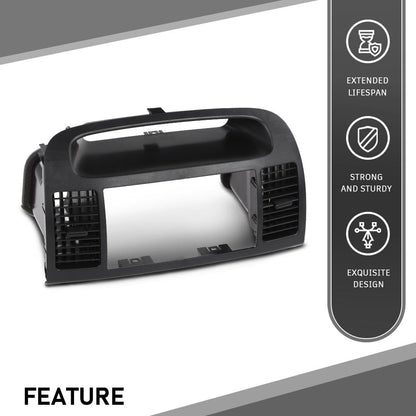 G-PLUS Center Dash Radio Bezel AC Air Vents Upper Trim Compatible with Toyota Camry 2002-2006 Black