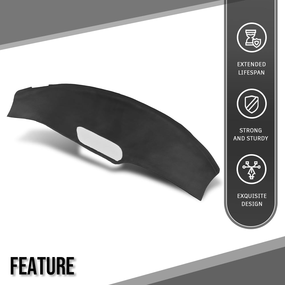 G-PLUS TPE Dash Cover Dashboard Panel Compatible with Pontiac Firebird 1993 1994 1995 1996 Black