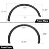 G-PLUS Fender Flares, Compatible with Ford F150 2015 2016 2017 Styleside, 4PCS Wheel Protector Cover Trim Guards Black Factory Style