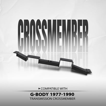 G-PLUS Transmission Crossmember Compatible with B-Body 1977-1990 Black