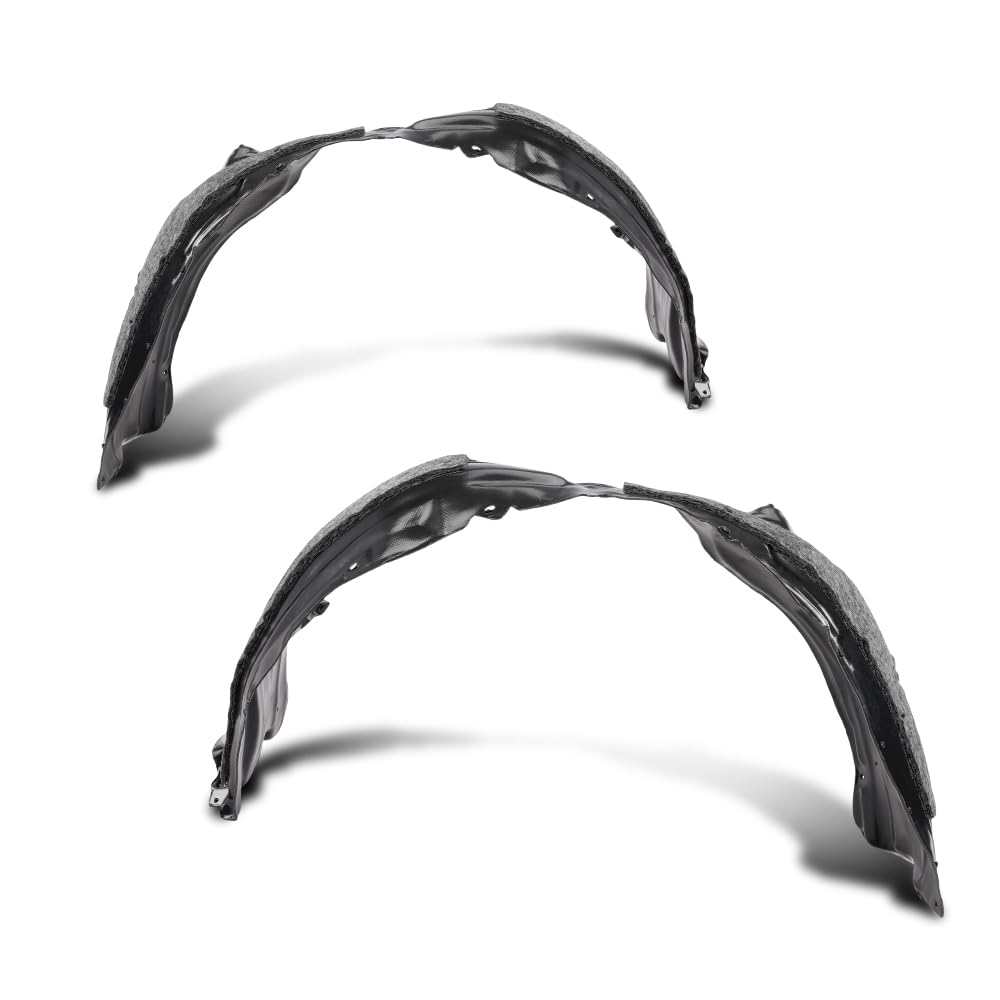 G-PLUS Front Inner Fender Liner Set Compatible with LX ES300h/ ES350 2013-2018 5387506270, 5387533200, 5387606270, 5387633200, LX1248119, LX1248136, LX1249119 Black