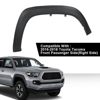 G-PLUS Fender Flares Front Passenger Side Compatible with Toyota Tacoma 2016 2017 2018 2019 2020 2021 Fender Flares Moulding Trim Wheel Opening Molding Set 7587104060 TO1291109C