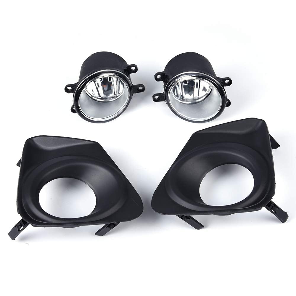 G-PLUS Bumper Fog Lights Compatible with 2011-2013 Toyota Corolla Altis Clear Driving Fog Lamps Accessories Driver & Passenger Side Pair