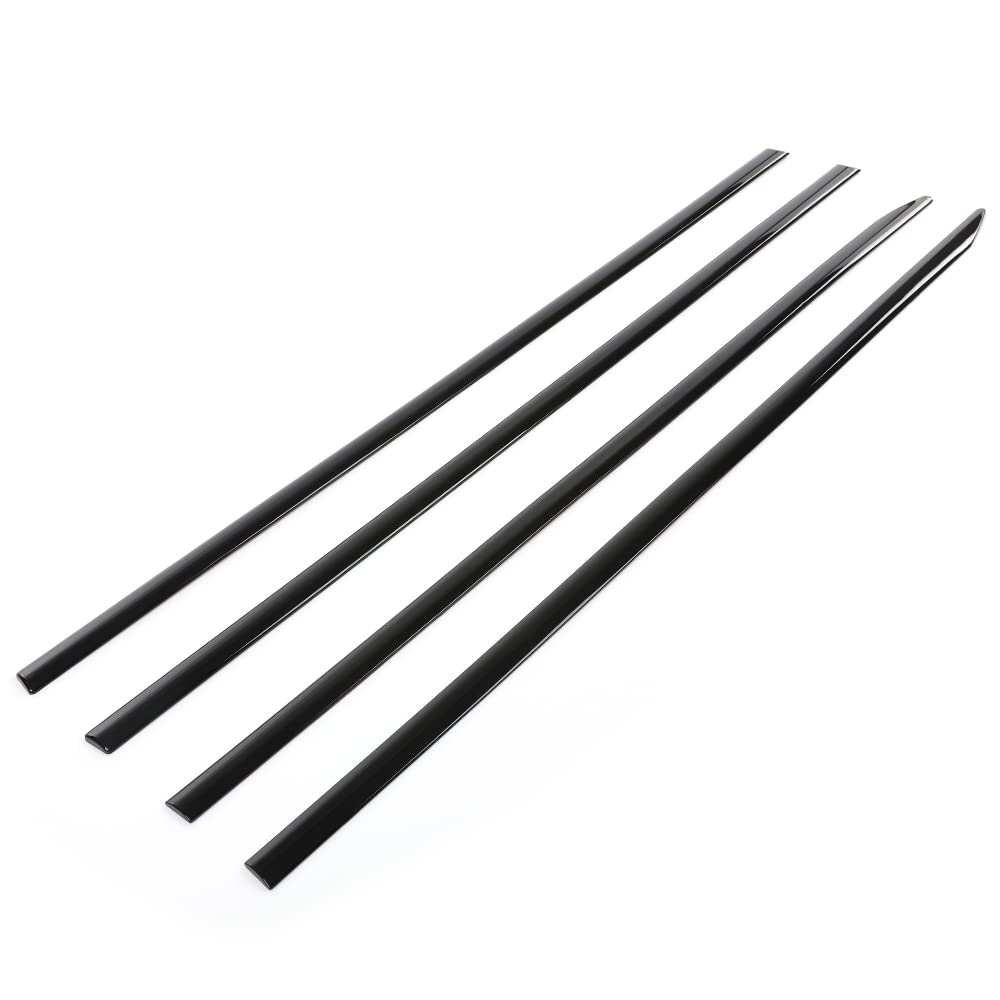G-PLUS Chrome ABS Body Side Moldings Trim 4pcs Fit Dodge RAM 1500 2019-2021 Crew Cab Door Molding Trim Kit Strips Universal Door Protector Automotive Molding Trim