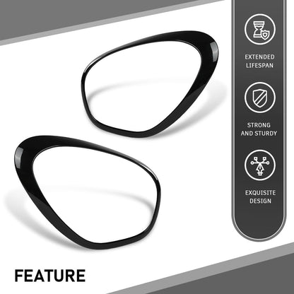 G-PLUS Headlight Bezels Set Compatible with 2011-2016 Mini Cooper Countryman Driver & Passenger Side Left&Right 51139812899, 51139812900, MC2506102, MC2507102 Glossy Black