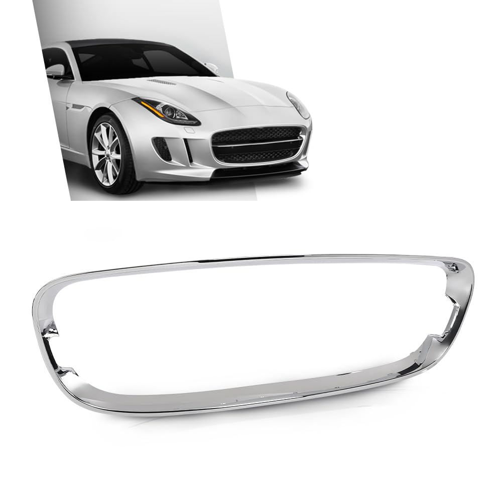 G-PLUS Front Bumper Grille Surround Molding Compatible with Jaguar F-Type 2014 2015 2016 2017 T2R5053, T2R3563