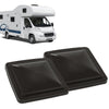 G-PLUS 14" x 14" Replacement Roof Vent Cover Camper RV Trailer Ventline Fit for Ventline pre-2008 and Elixir Style Pin 1994 and Newer 2pcs Smoke
