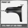 G-PLUS Front Left Side Fender Compatible with Chevy Suburban (submodel: Commercial, High Country, LS, LT, Premier, RST, Z71) 2021 2022 2023 2024 84384210, GM1240418 Black