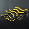 G-PLUS Silicone Radiator Hose Pipe Kit Clamps Compatible With 1995-1999 Mitsubishi Eclipse Turbo Coolant,Yellow