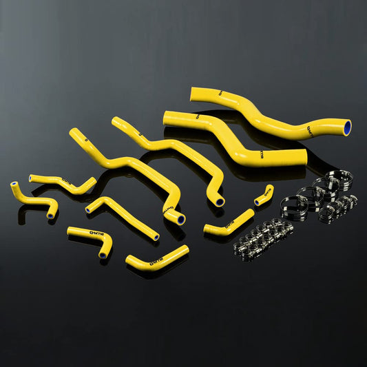 G-PLUS Silicone Radiator Hose Pipe Kit Clamps Compatible With 1995-1999 Mitsubishi Eclipse Turbo Coolant,Yellow