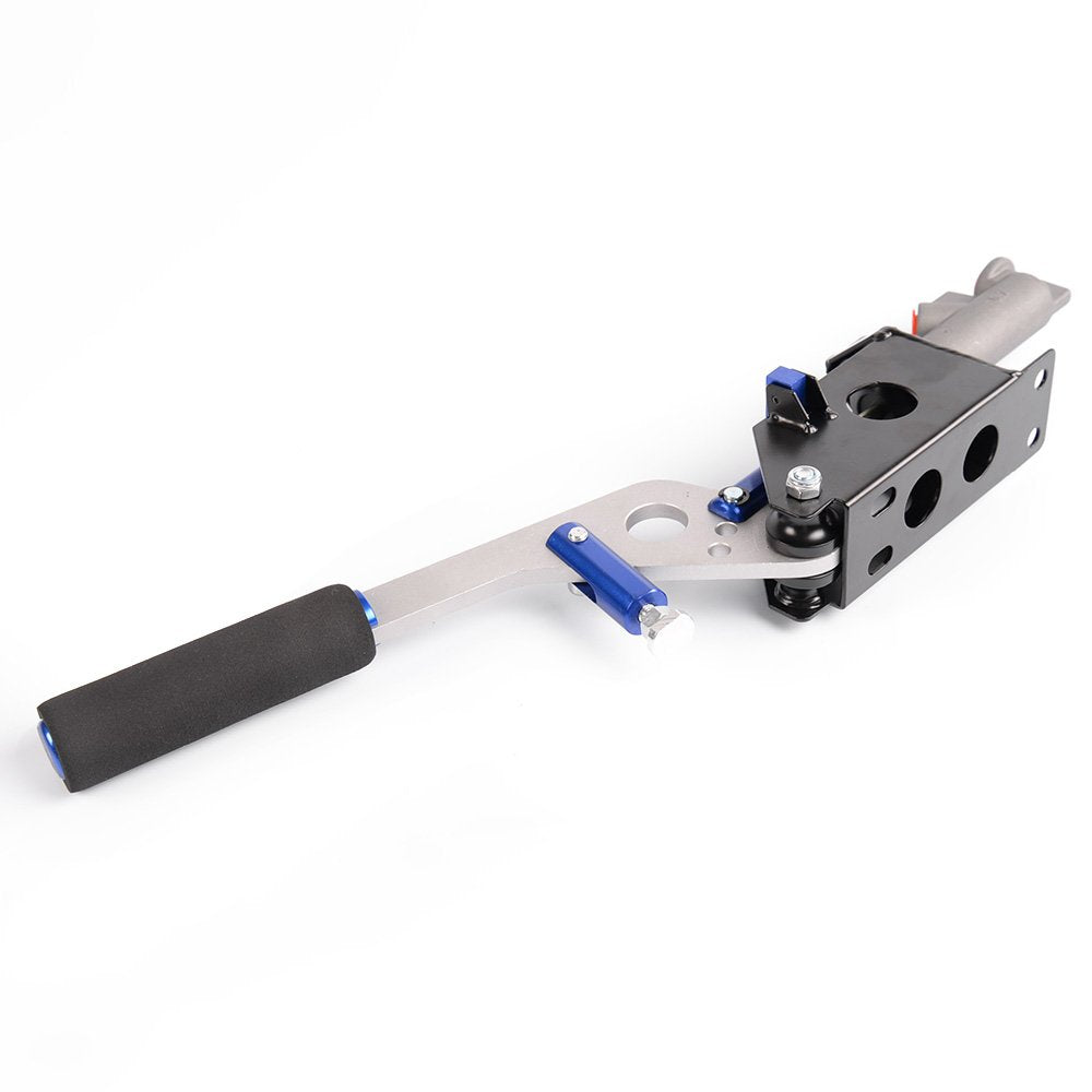 G-PLUS Hydraulic Handbrake Universal Ebrake Fit for Drift Track Rally Racing Emergency Parking E-Brake Adjustable Pre-Load & Pin Locations Vertical Horizontal with Anti-Slip Sponge Handle Blue