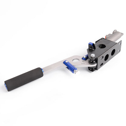 G-PLUS Hydraulic Handbrake Universal Ebrake Fit for Drift Track Rally Racing Emergency Parking E-Brake Adjustable Pre-Load & Pin Locations Vertical Horizontal with Anti-Slip Sponge Handle Blue