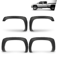 G-PLUS Fender Flares Pocket Riveted Compatible with Dually Step Side Models Smooth Black Product Features