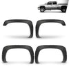 G-PLUS Fender Flares, Compatible with 1999-2006 Chevy Silverado/1999-2006 GMC Sierra (Incl. 2007 Classic Models/Not fit Dually & Step-side models), Smooth Rivet Wheel Protector Vent Trim 4pcs