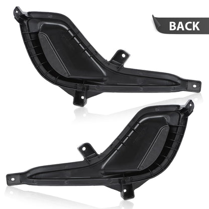 G-PLUS Fog Light Lamp Cover Compatible with 2012-2017 Hyundai Accent 1.6L 1591CC 97Cu.In.L4 GAS DOHC Left & Right 1Pair 865631R000, 865641R000