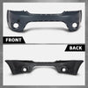 G-PLUS Front Bumper Cover Compatible with Dodge Journey Sport 2011-2018, w/o Headlight Washer, with Towing Hook Cover & Fog Lamp Holes, 5YB55TZZAB, Primed Black