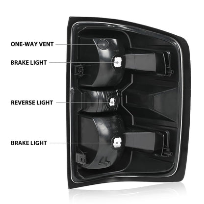 G-PLUS Tail Lights w/Bulbs Fit Chevy Silverado 1500 2014-2018/Fit Silverado 1500 LD 2019/Fit Silverado 2500 HD 3500 HD 2015-2019,Rear Lamp Clear Lens Luces Traseras, Faros TraserosAssembly