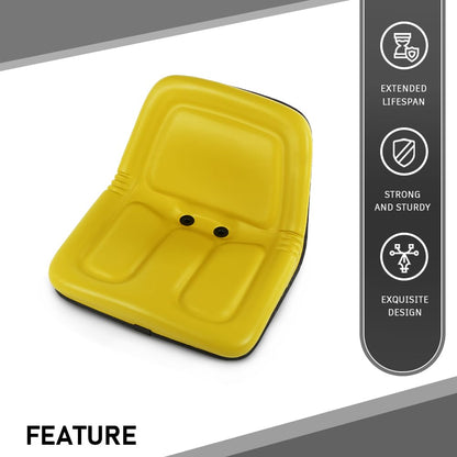 G-PLUS Yellow Lawn Mower Garden Tractor Seat Fit John Deere Mowers TX30, STX38, 130, 160, 165, 170, 175, 180, 185, 110 GG420-32959, MG861683