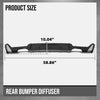 G-PLUS Rear Diffuser Compatible with BMW F32 F33 F36 420i 428i 435i M Sport 2014 2015 2016 2017 2018 2019 2020, Only Fit Model with M Sport Bumper Rear Diffuser Lip Carbon Fiber Black