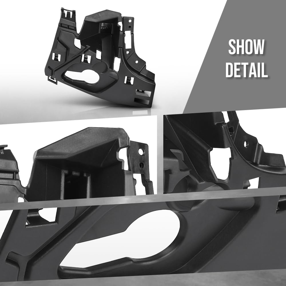 G-PLUS Front Right Bumper Bracket Mount Support Compatible with Volvo XC60 2018 2019 2020 2021 31425174 Black