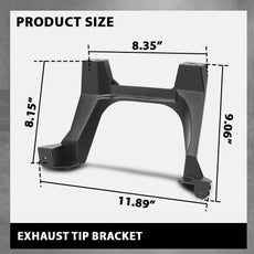 G-PLUS Right Exhaust Tip Bracket for Jeep Cherokee 2019-2021 Side View