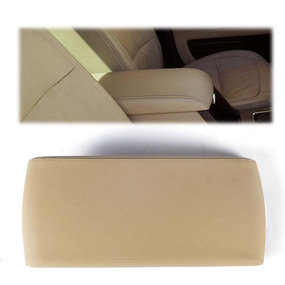 G-PLUS Center Console Lid, Compatible with Ford Flex 2013-2017 Beige Armrest Lid Cover EA8Z7406024AA, DA8Z7406024AA, FA8Z7406024AA
