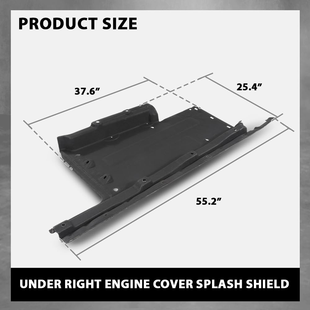 G-PLUS Right Under Cover Engine Splash Shield, Compatible with Audi Q5 8R 2013-2017, 8R0825208E