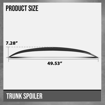 G-PLUS Rear Trunk Spoiler Wing Compatible with BMW F10 5 Series 4 Door Sedan Model 2011-2015 Fit BMW F10 M5 Sedan 2011-2015 Not Fit Wagon Model Trunk Spoiler Wing Carbon Fiber Black
