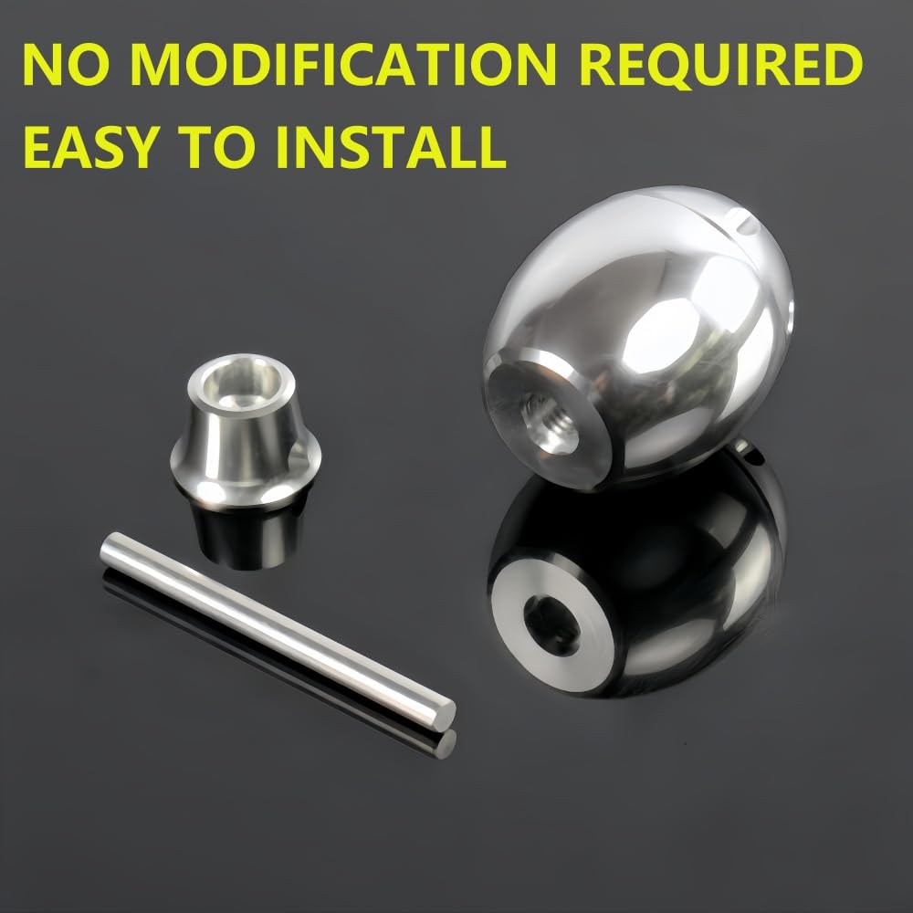 G-PLUS 6 Speed Type R Gear Shift Knob Shifter Lever Stick Head Compatible with Most Honda/Acura with 10x1.5 Pitch Thread (Civic, CRX, Del Sol, Integra, RSX, etc)