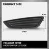 G-PLUS Front Left Fog Light Cover, Compatible with Ford Focus S 2015-2017/ Focus SE 2018, Driver Side, F1EZ17B814B, FO1038150