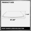 G-PLUS Front Bumper Lower Molding Trim Compatible with LX ES350 ES300h Base Sedan 4-Door 2016-2018 5310206150, 5310233080, 53122-06010 Silver