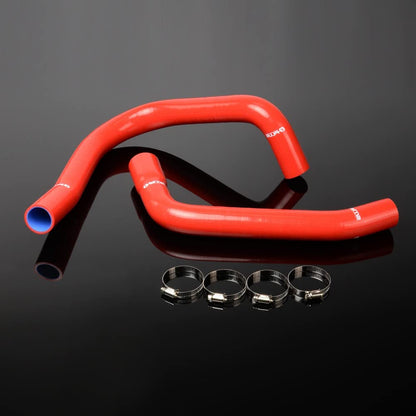 G-PLUS Silicone Radiator Tube Kit Clamps Compatible With 1967-1969 1968 Chevy Camaro Firebird T/A V8 Red