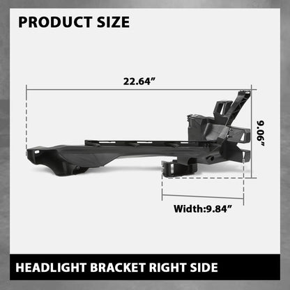 G-PLUS Front Right Headlight Bracket, Compatible with Audi Q5 SQ5 2018 2019 2020, Headlamp Support Passenger Side, 80A805608, AU2509105