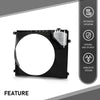 G-PLUS Radiator Cooling Fan Shroud Compatible with Toyota Tacoma (submodel: Base, Pre Runner) 2005-2015 167110C140